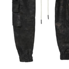 新品 A.F ARTEFACT アーティファクト / 25FW BELTED DETAIL JOGGER / METAL STEAM CAMOUFLAGE / size 1 (BLACK×BROWN)