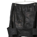 新品 A.F ARTEFACT アーティファクト / 25FW BELTED DETAIL JOGGER / METAL STEAM CAMOUFLAGE / size 1 (BLACK×BROWN)