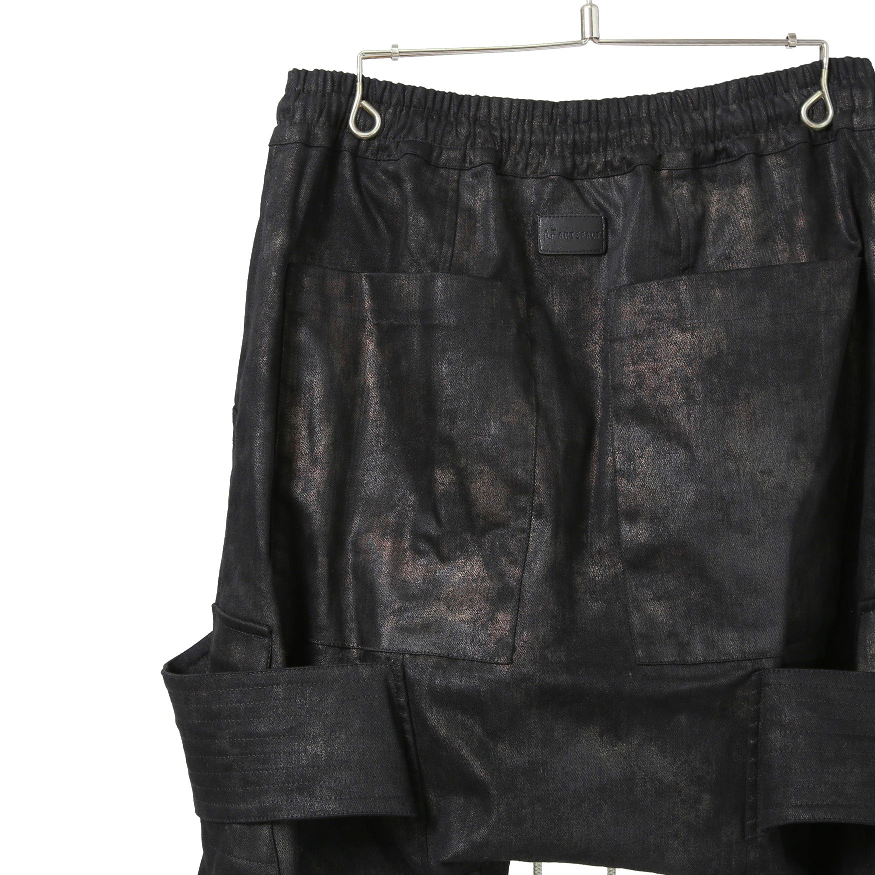 新品 A.F ARTEFACT アーティファクト / 25FW BELTED DETAIL JOGGER / METAL STEAM CAMOUFLAGE / size 1 (BLACK×BROWN)