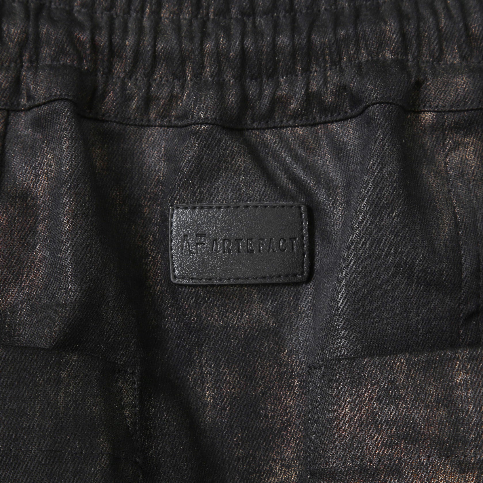新品 A.F ARTEFACT アーティファクト / 25FW BELTED DETAIL JOGGER / METAL STEAM CAMOUFLAGE / size 1 (BLACK×BROWN)