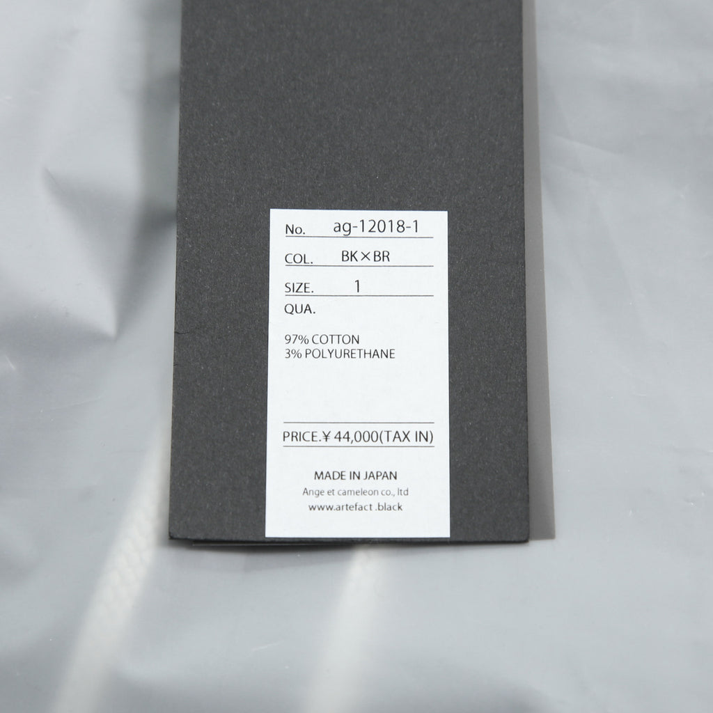 新品 A.F ARTEFACT アーティファクト / 25FW BELTED DETAIL JOGGER / METAL STEAM CAMOUFLAGE / size 1 (BLACK×BROWN)