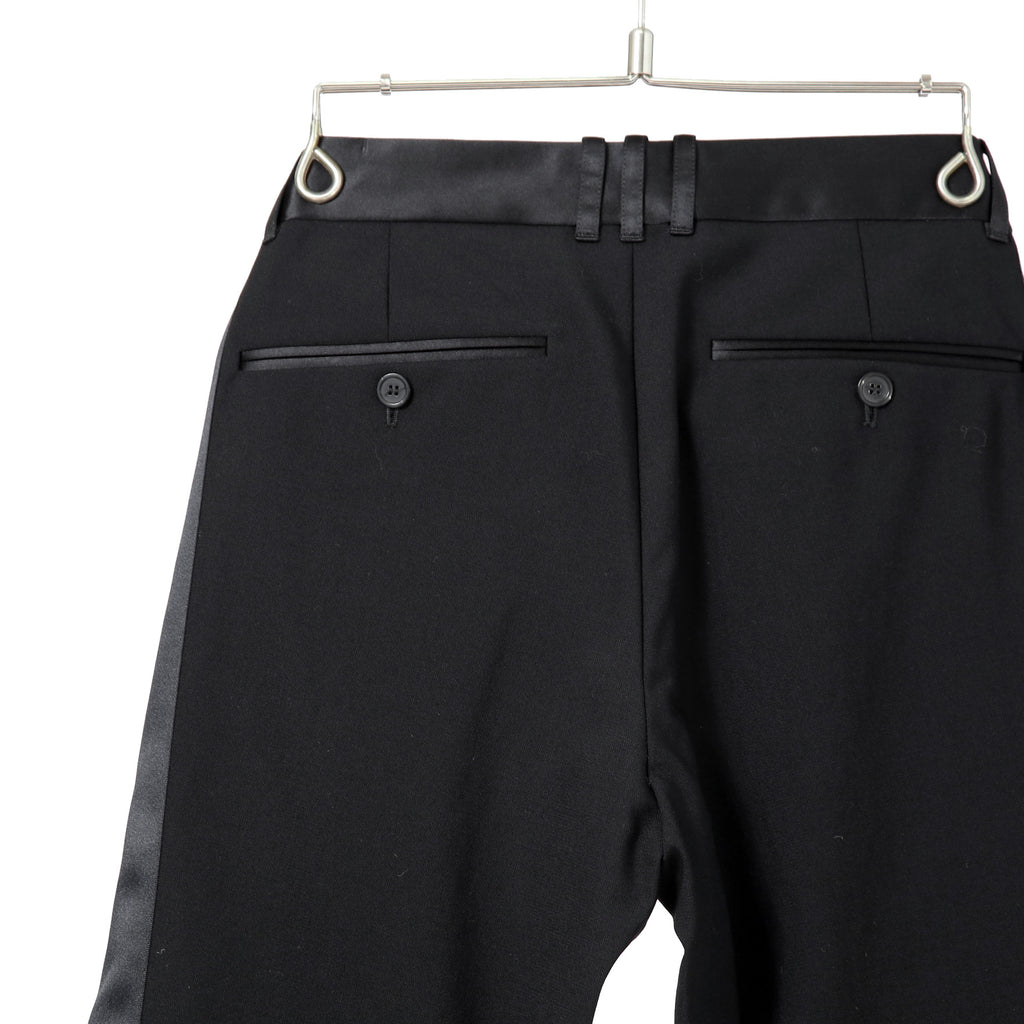 BALMAIN バルマン / 美品 サイドライン タキシード パンツ / size 46 (BLACK)
