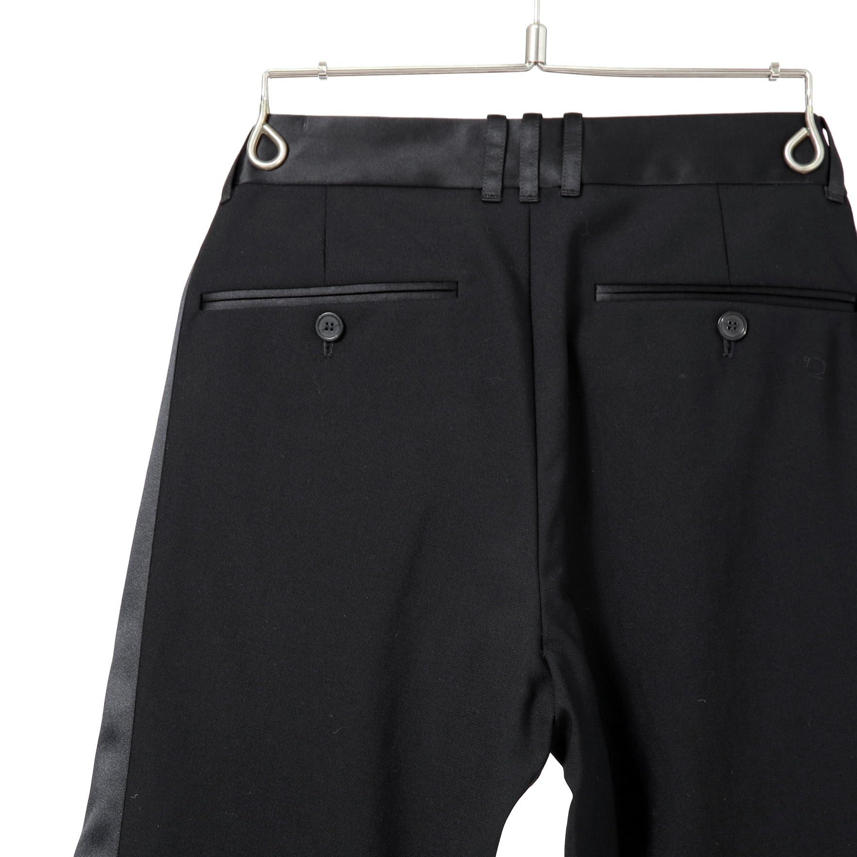 BALMAIN バルマン / 美品 サイドライン タキシード パンツ / size 46 (BLACK)