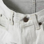 Rifatto リファット / 美品 Sashiko Boro Denim Jeans 刺し子襤褸デニムジーンズ / パンツ / size 30 （WHITE）