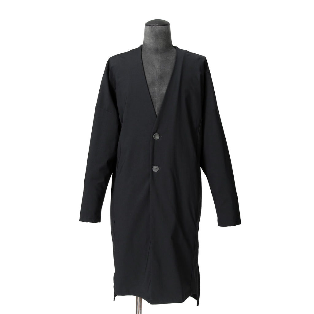 OURET オーレット / 美品 強撚ナイロン ニットドロップショルダー カーディガン / size 2 (BLACK)