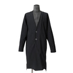 OURET オーレット / 美品 強撚ナイロン ニットドロップショルダー カーディガン / size 2 (BLACK)