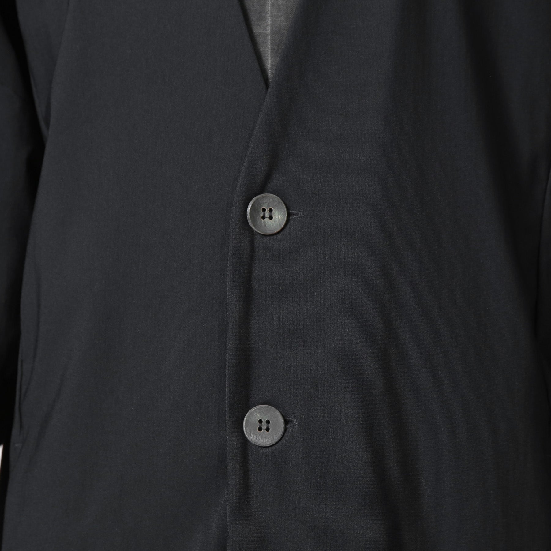 OURET オーレット / 美品 強撚ナイロン ニットドロップショルダー カーディガン / size 2 (BLACK)