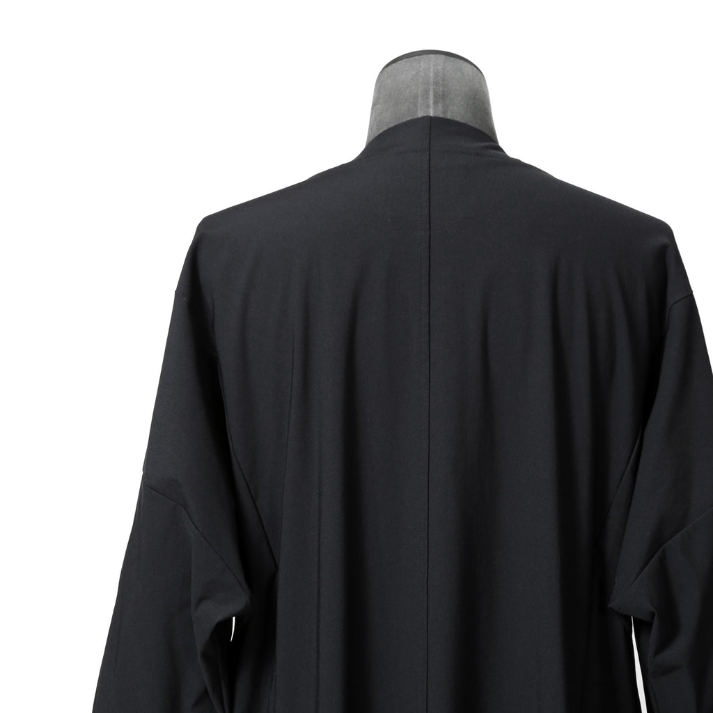 OURET オーレット / 美品 強撚ナイロン ニットドロップショルダー カーディガン / size 2 (BLACK)