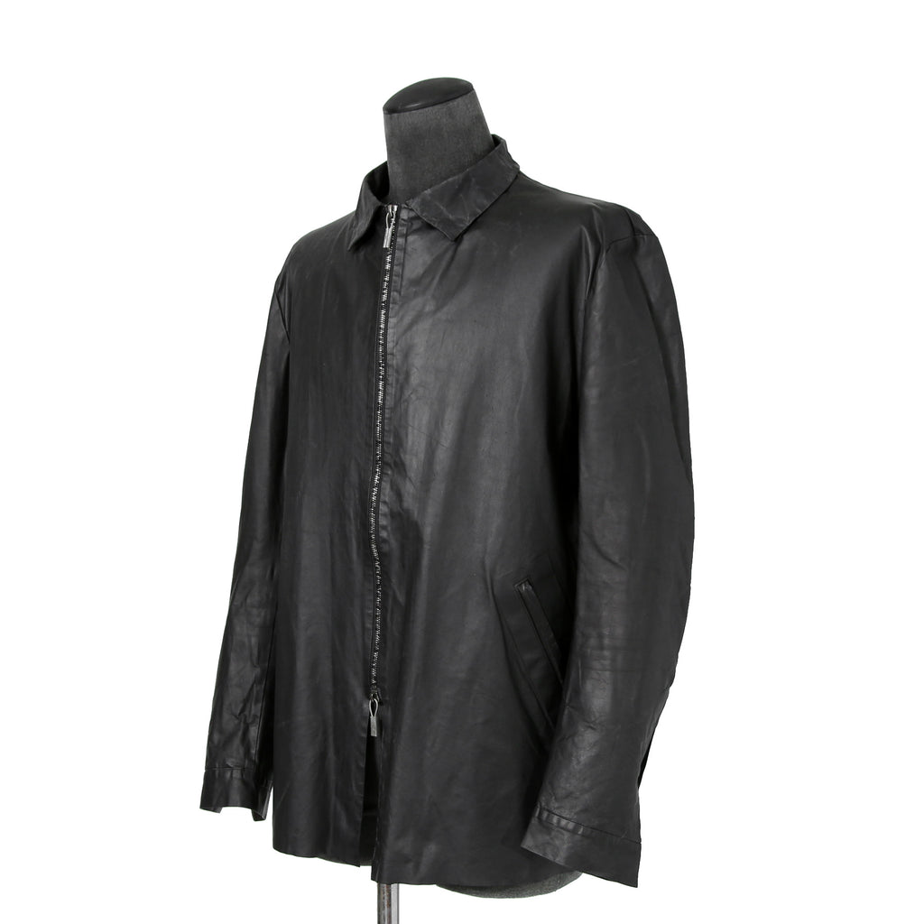 ierib イエリブ / 22SS 美品 Kangaroo Leather Shirts Jacket / (BLACK)