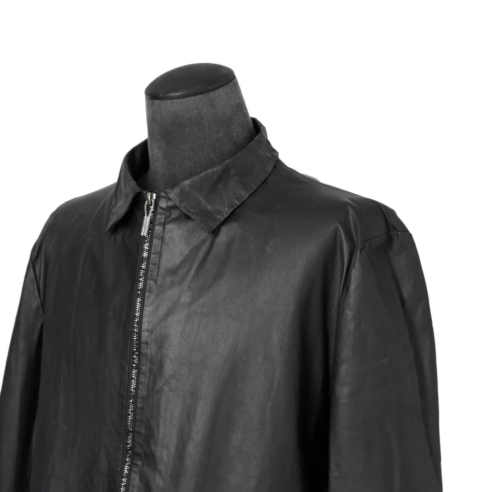ierib イエリブ / 22SS 美品 Kangaroo Leather Shirts Jacket / (BLACK)