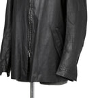 ierib イエリブ / 22SS 美品 Kangaroo Leather Shirts Jacket / (BLACK)