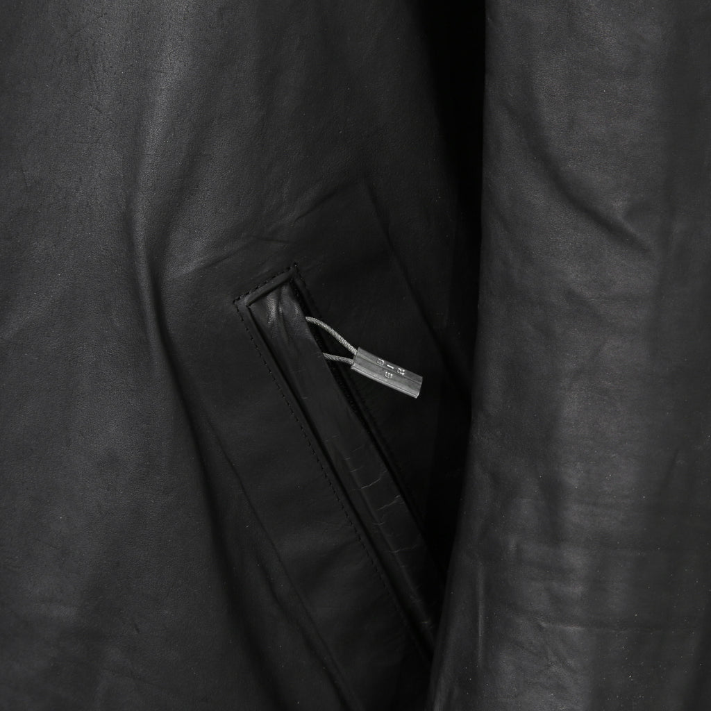 ierib イエリブ / 22SS 美品 Kangaroo Leather Shirts Jacket / (BLACK)