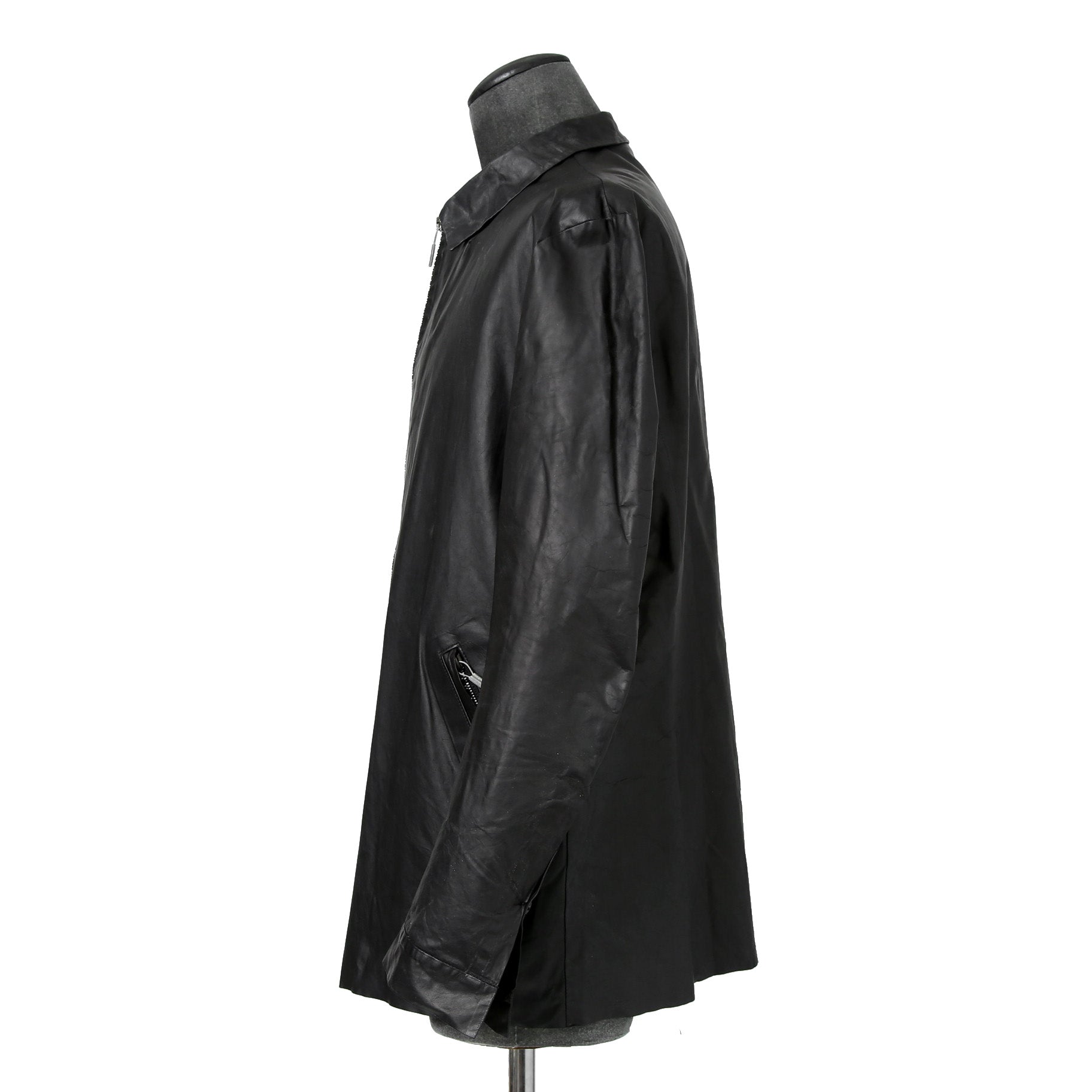 ierib イエリブ / 美品 Kangaroo Leather Shirts Jacket / (BLACK