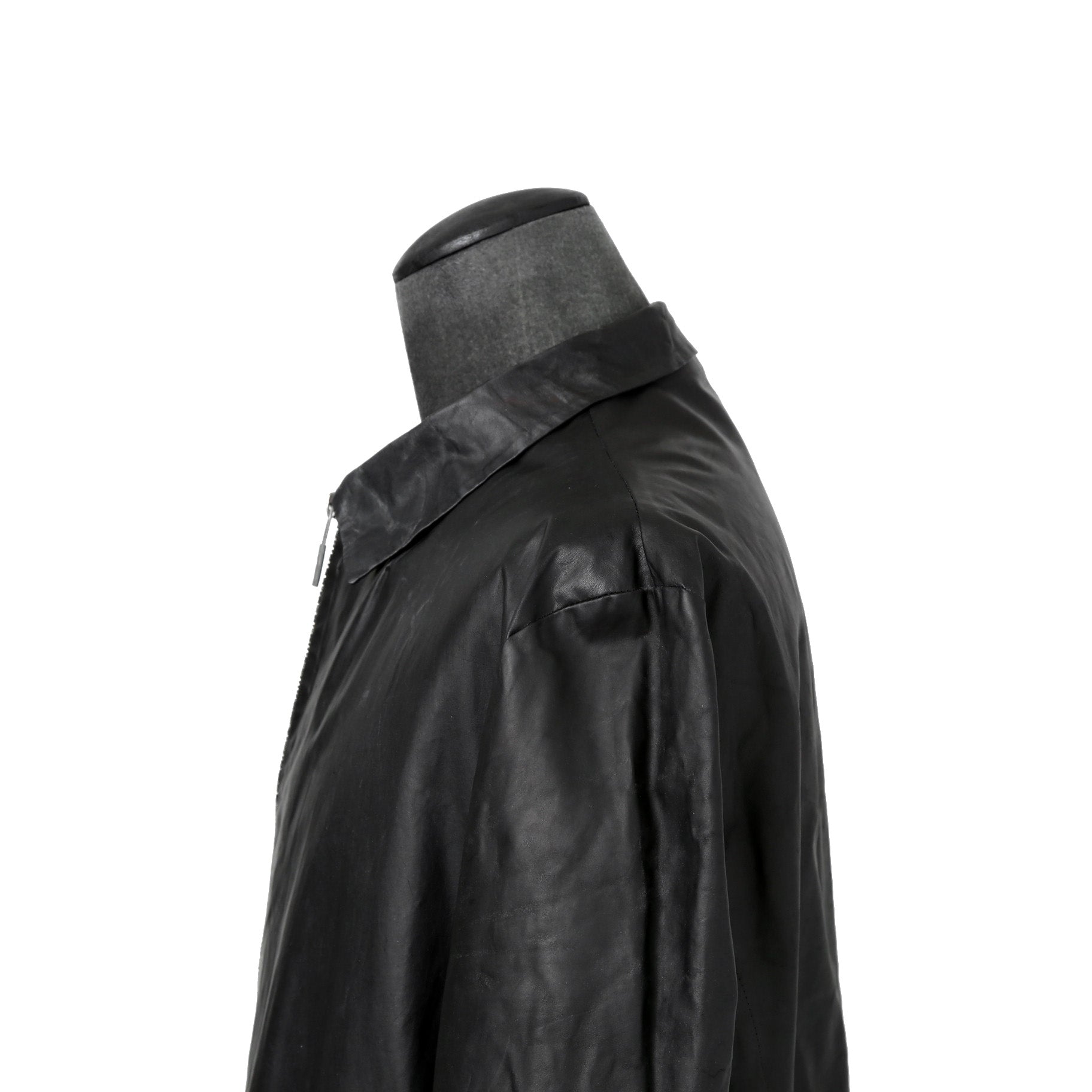 ierib イエリブ / 22SS 美品 Kangaroo Leather Shirts Jacket / (BLACK)