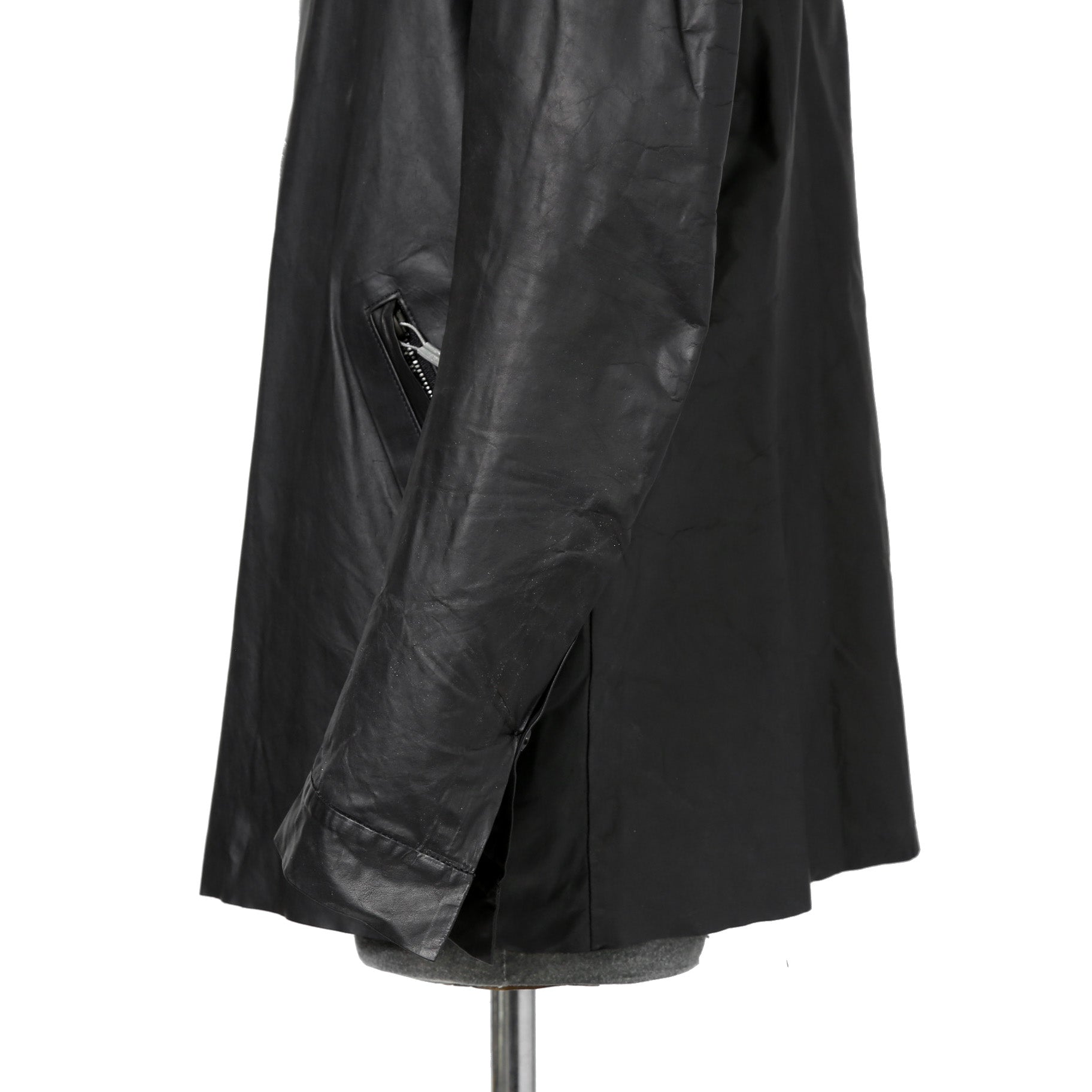 ierib イエリブ / 22SS 美品 Kangaroo Leather Shirts Jacket / (BLACK)