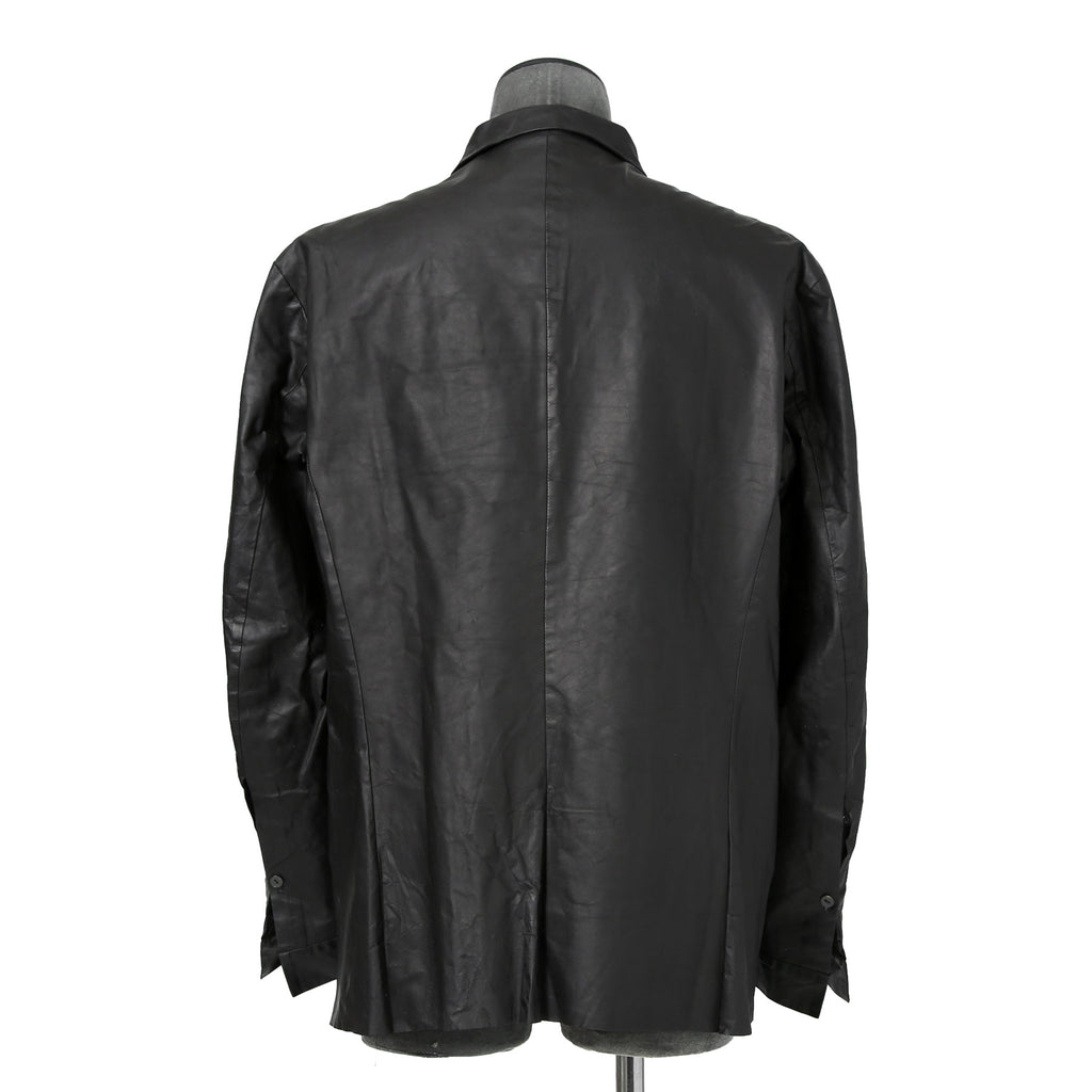 ierib イエリブ / 22SS 美品 Kangaroo Leather Shirts Jacket / (BLACK)