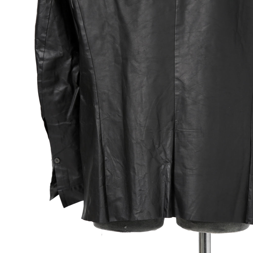 ierib イエリブ / 22SS 美品 Kangaroo Leather Shirts Jacket / (BLACK)