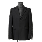 Diesel ディーゼル / 2023AW 美品 J-Wire A デニム切替 ノッチドラペル ジャケット / size 46 (BLACK)