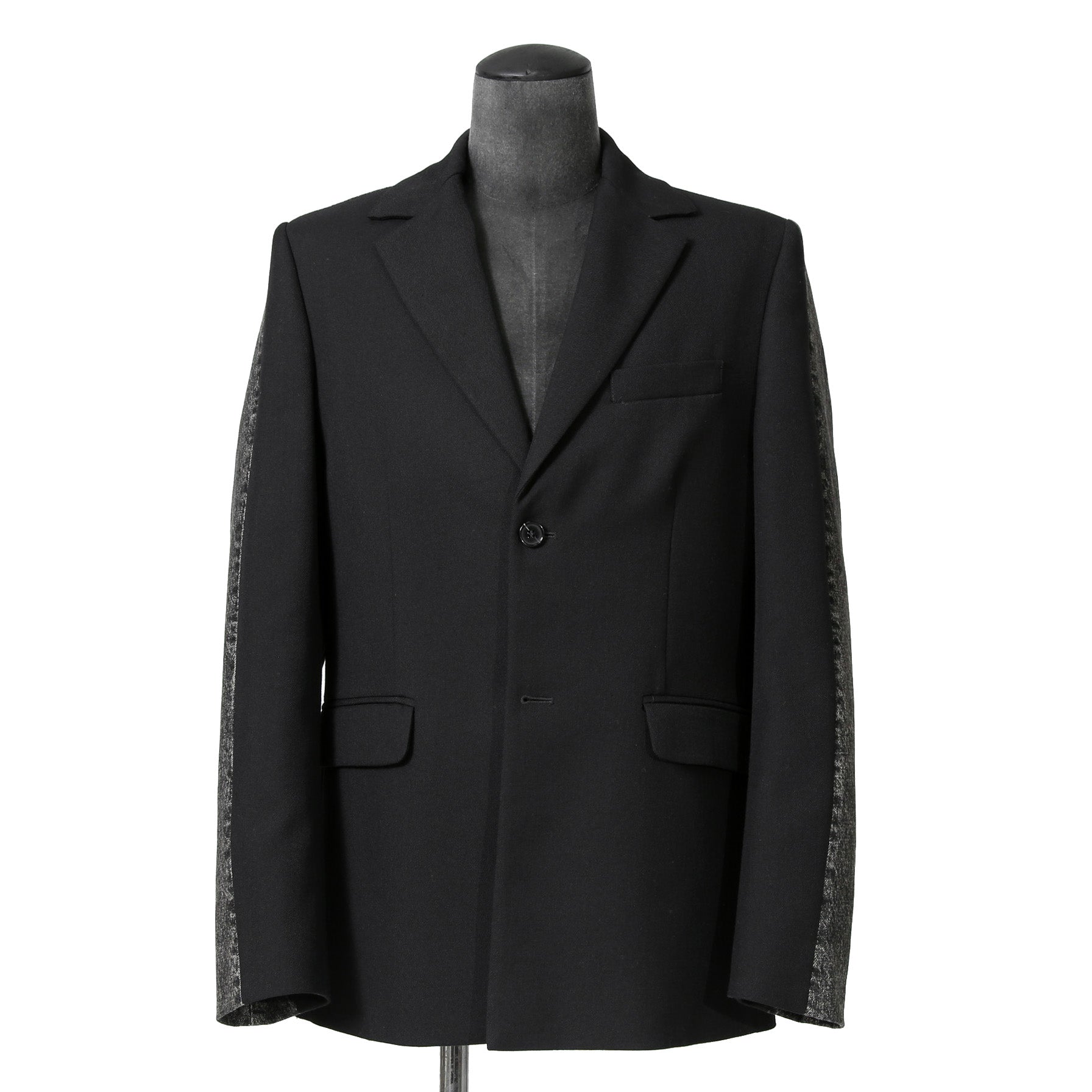 Diesel ディーゼル / 2023AW 美品 J-Wire A デニム切替 ノッチドラペル ジャケット / size 46 (BLACK)