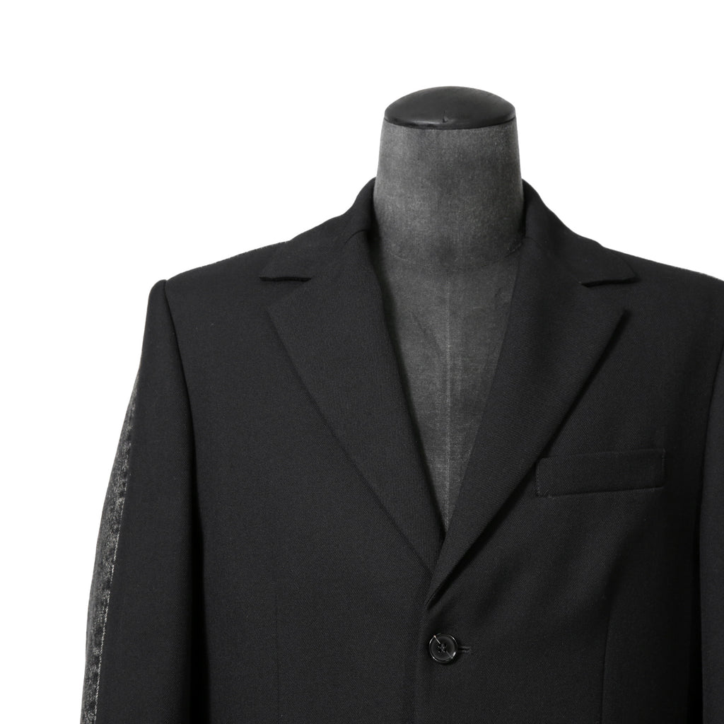 Diesel ディーゼル / 2023AW 美品 J-Wire A デニム切替 ノッチドラペル ジャケット / size 46 (BLACK)