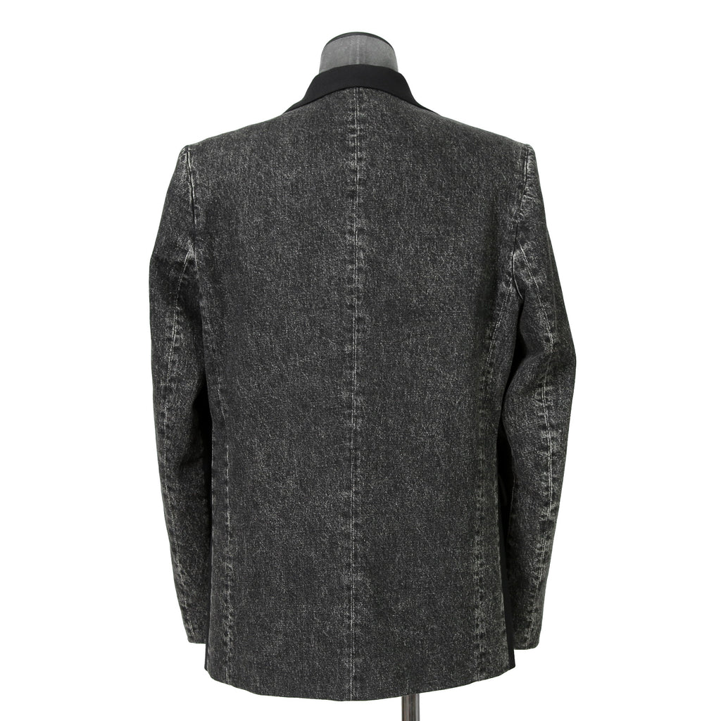 Diesel ディーゼル / 2023AW 美品 J-Wire A デニム切替 ノッチドラペル ジャケット / size 46 (BLACK)