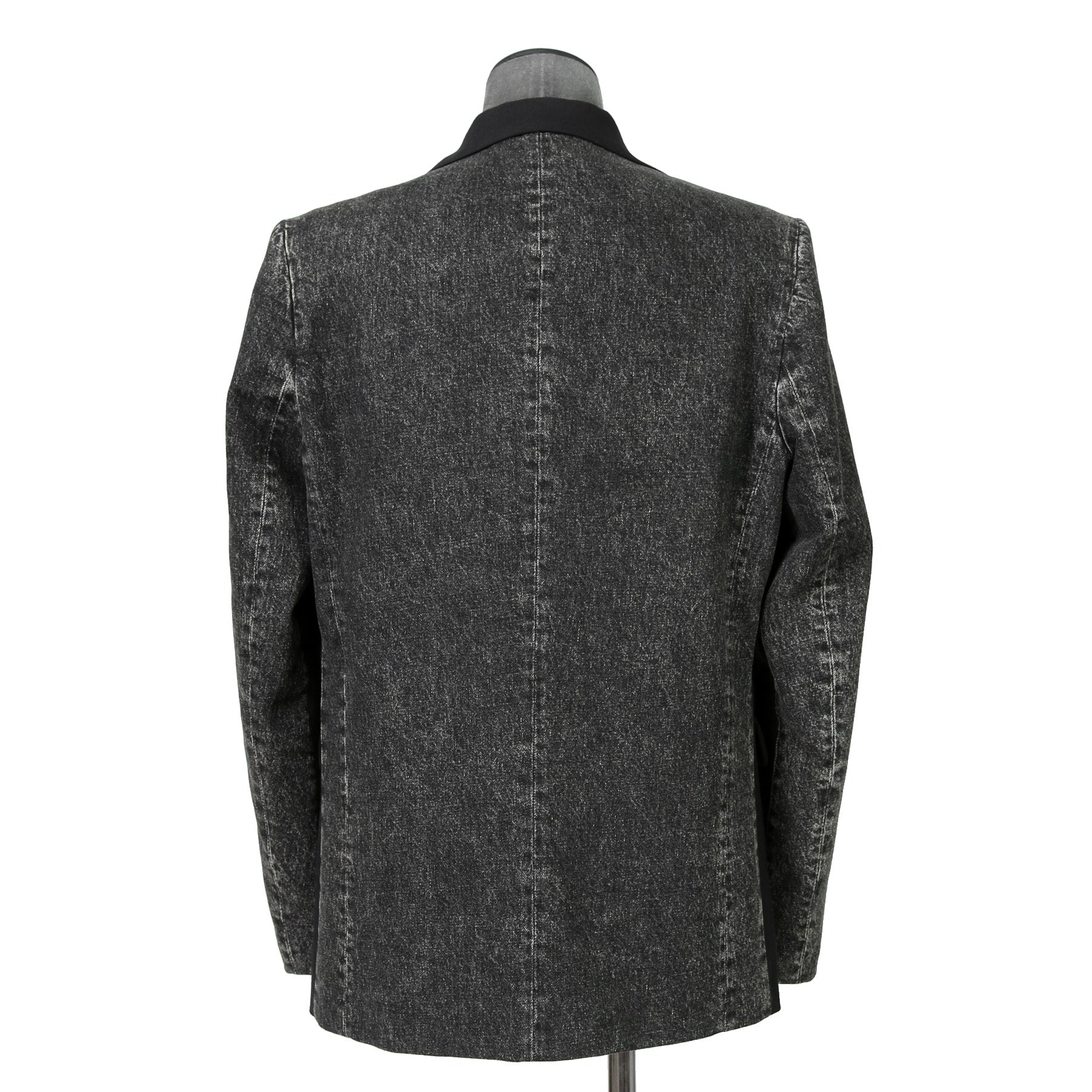 Diesel ディーゼル / 2023AW 美品 J-Wire A デニム切替 ノッチドラペル ジャケット / size 46 (BLACK)