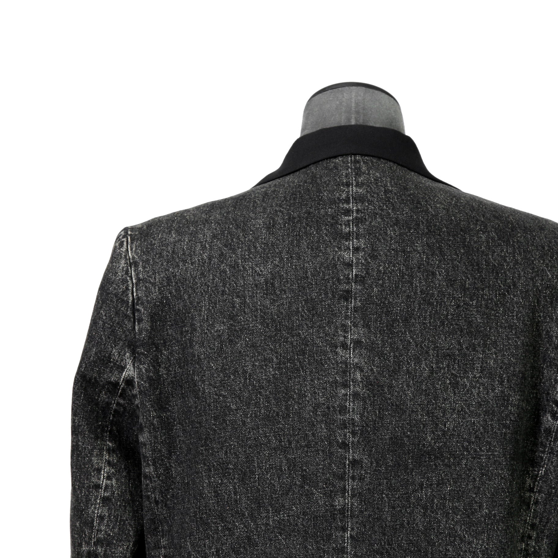 Diesel ディーゼル / 2023AW 美品 J-Wire A デニム切替 ノッチドラペル ジャケット / size 46 (BLACK)