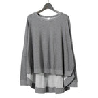 新品 A.F ARTEFACT アーティファクト / 2018SS Wide Sweat pullover / size 4 (GRAY)