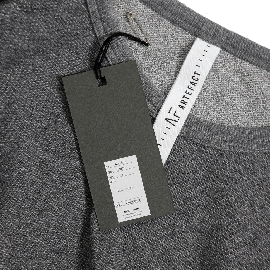 新品 A.F ARTEFACT アーティファクト / 2018SS Wide Sweat pullover / size 4 (GRAY)