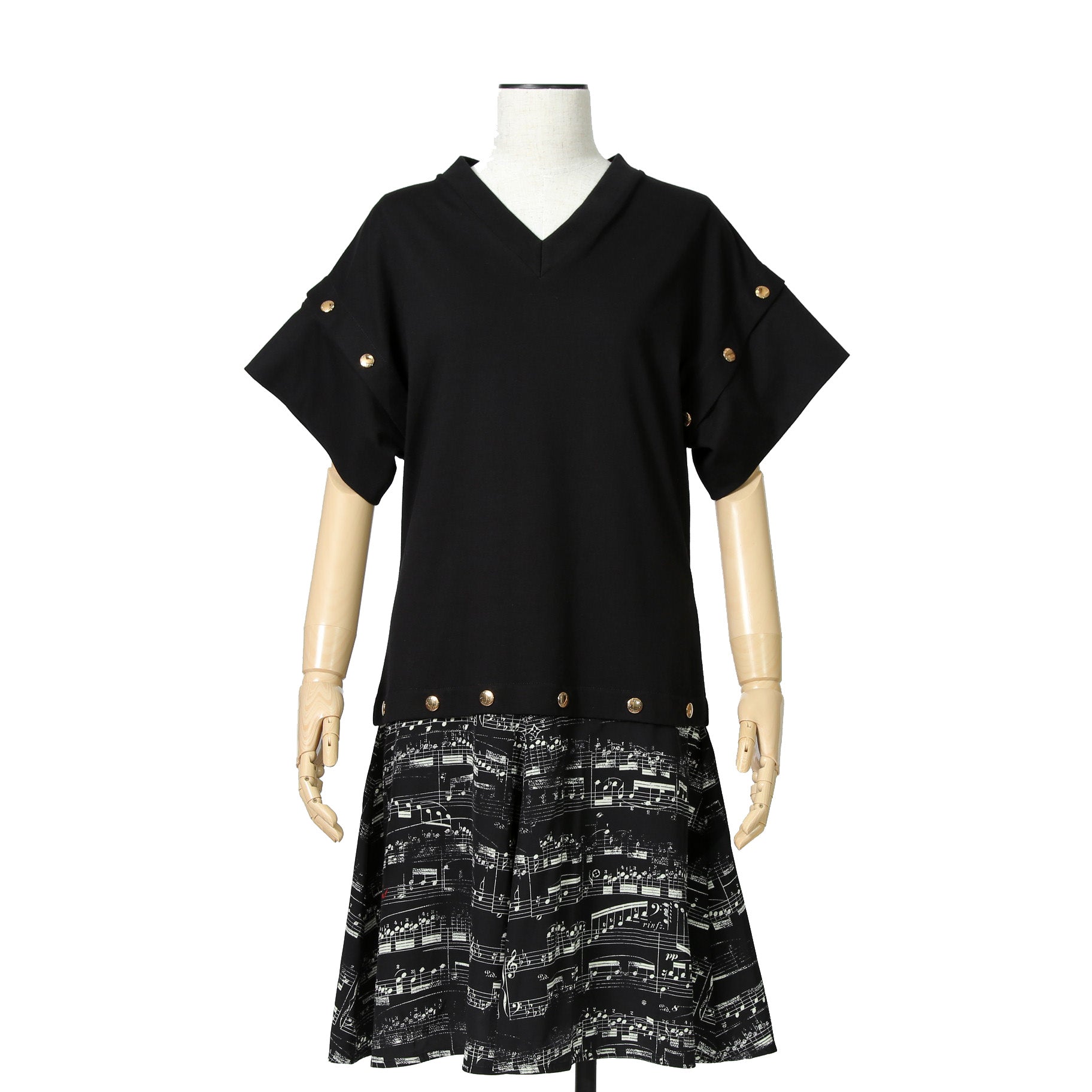 LOUIS VUITTON  ルイヴィトン  / 2023AW 美品 シンフォニーディテール Tシャツドレス / 1ABT7I / size M (BLACK)