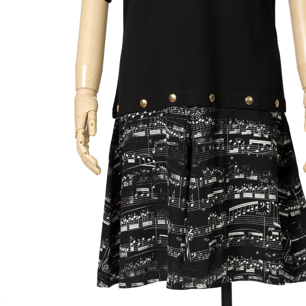 LOUIS VUITTON  ルイヴィトン  / 2023AW 美品 シンフォニーディテール Tシャツドレス / 1ABT7I / size M (BLACK)