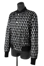 希少 超美品 AMIRI アミリ / 21AW Playboy Flocked Bomber Jacket / size50 (BLACK × WHITE) 国内正規品 プレイボーイ ボンバージャケット