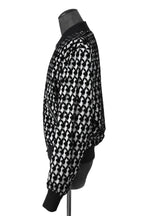 希少 超美品 AMIRI アミリ / 21AW Playboy Flocked Bomber Jacket / size50 (BLACK × WHITE) 国内正規品 プレイボーイ ボンバージャケット