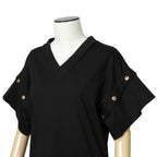 LOUIS VUITTON  ルイヴィトン  / 2023AW 美品 シンフォニーディテール Tシャツドレス / 1ABT7I / size M (BLACK)