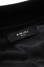 希少 超美品 AMIRI アミリ / 21AW Playboy Flocked Bomber Jacket / size50 (BLACK × WHITE) 国内正規品 プレイボーイ ボンバージャケット