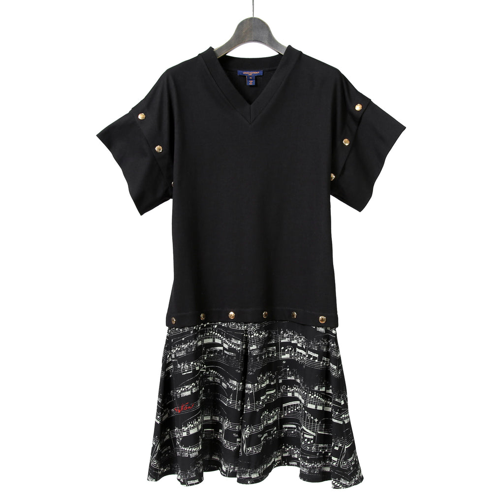 LOUIS VUITTON  ルイヴィトン  / 2023AW 美品 シンフォニーディテール Tシャツドレス / 1ABT7I / size M (BLACK)