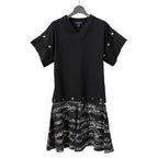 LOUIS VUITTON  ルイヴィトン  / 2023AW 美品 シンフォニーディテール Tシャツドレス / 1ABT7I / size M (BLACK)