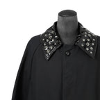 Namacheko ナマチェコ / 2024SS 美品 Atran Denim Coat / ハトメスタッズ シングルコート / size S (BLACK)