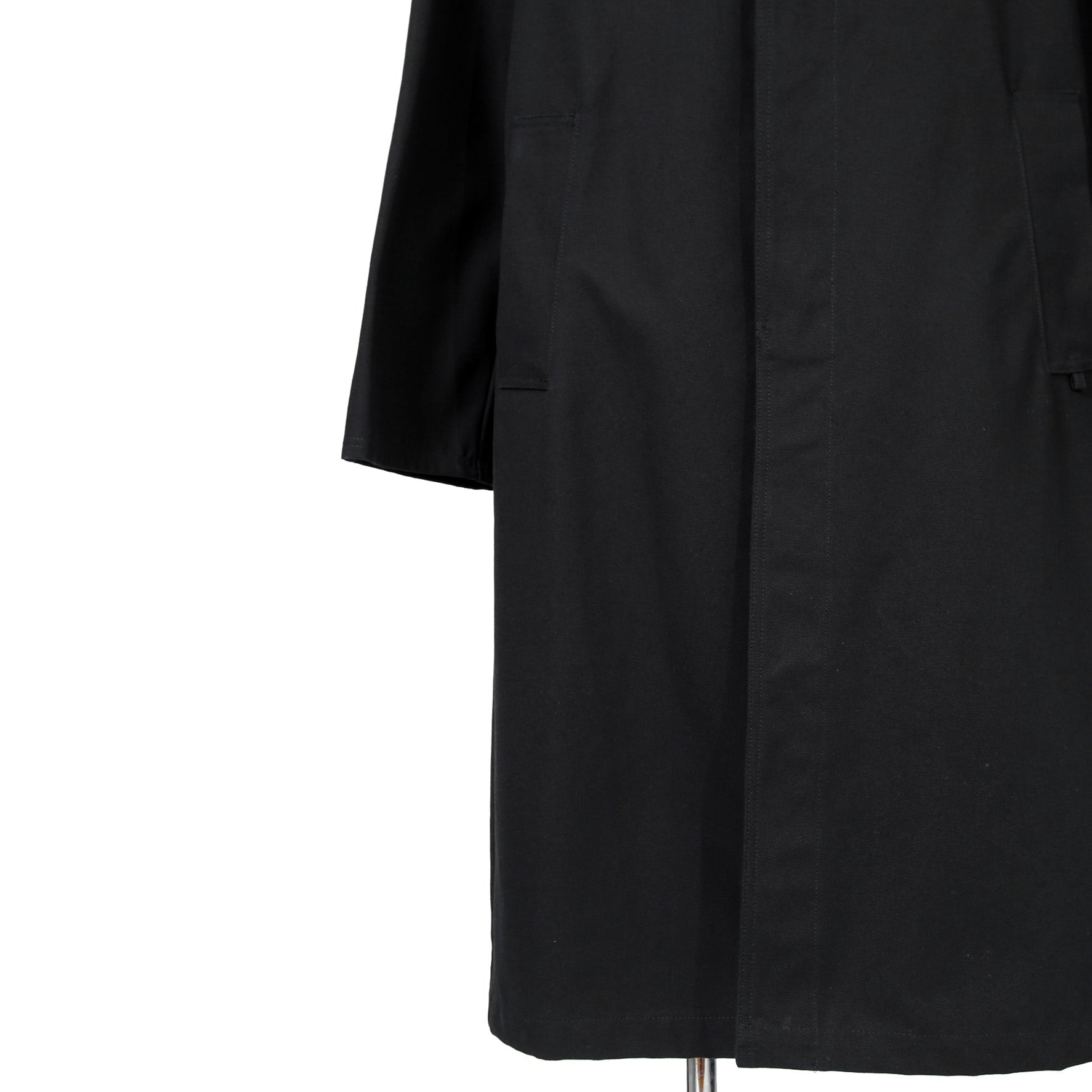 Namacheko ナマチェコ / 2024SS 美品 Atran Denim Coat / ハトメスタッズ シングルコート / size S (BLACK)