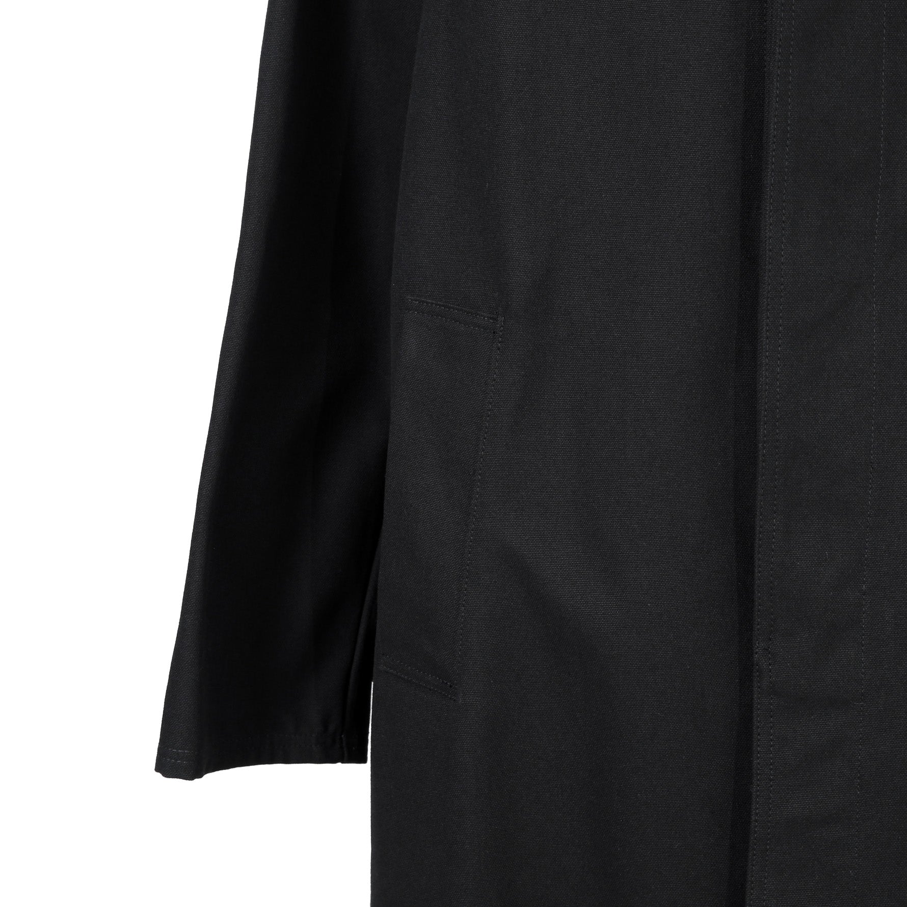 Namacheko ナマチェコ / 2024SS 美品 Atran Denim Coat / ハトメスタッズ シングルコート / size S (BLACK)