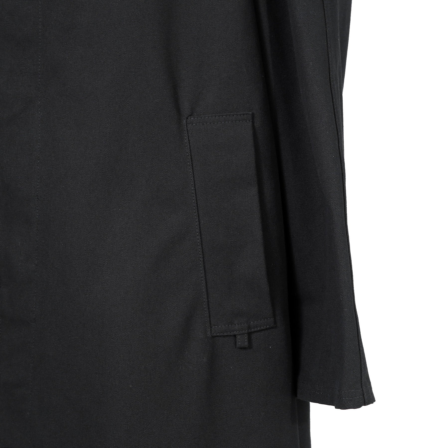 Namacheko ナマチェコ / 2024SS 美品 Atran Denim Coat / ハトメスタッズ シングルコート / size S (BLACK)