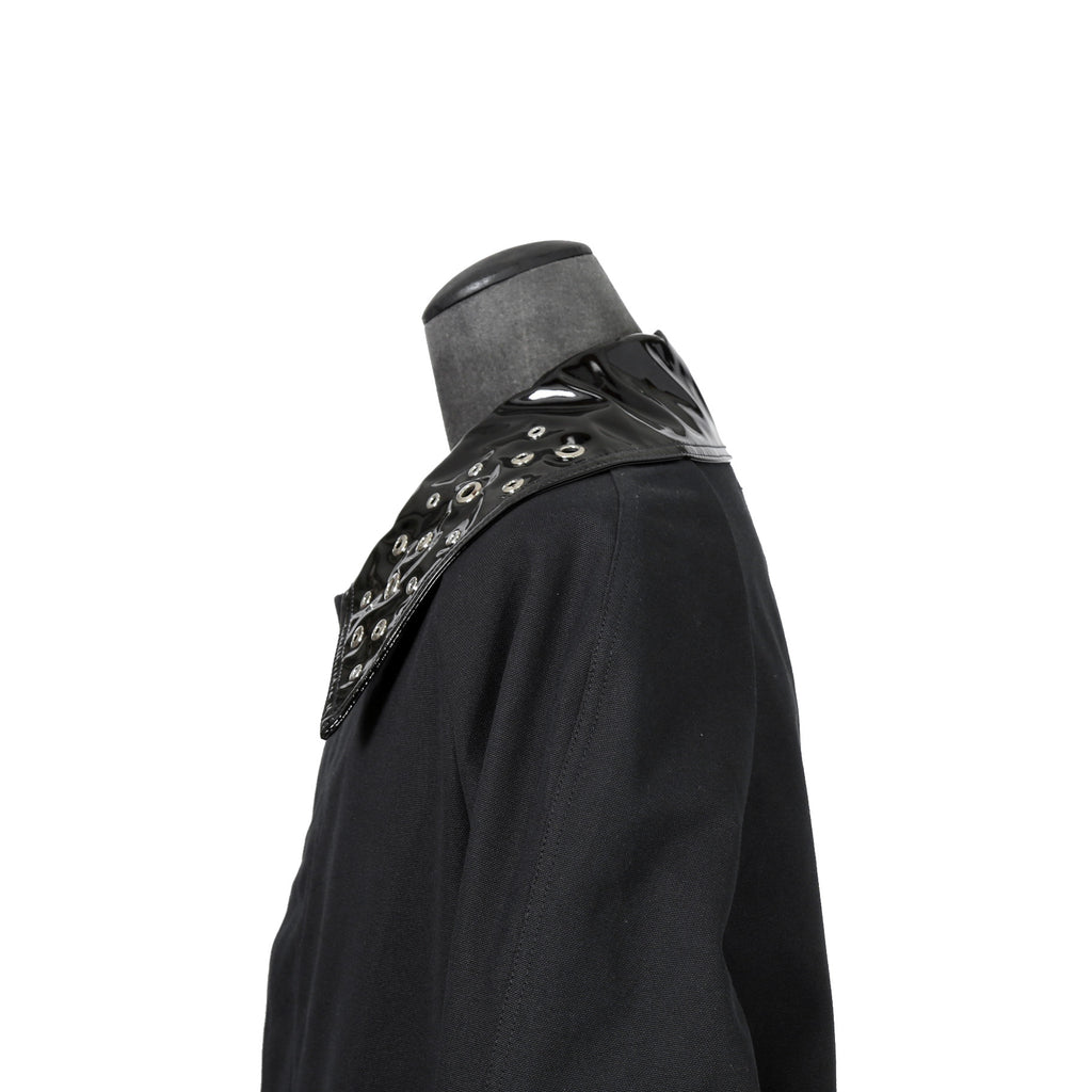 Namacheko ナマチェコ / 2024SS 美品 Atran Denim Coat / ハトメスタッズ シングルコート / size S (BLACK)