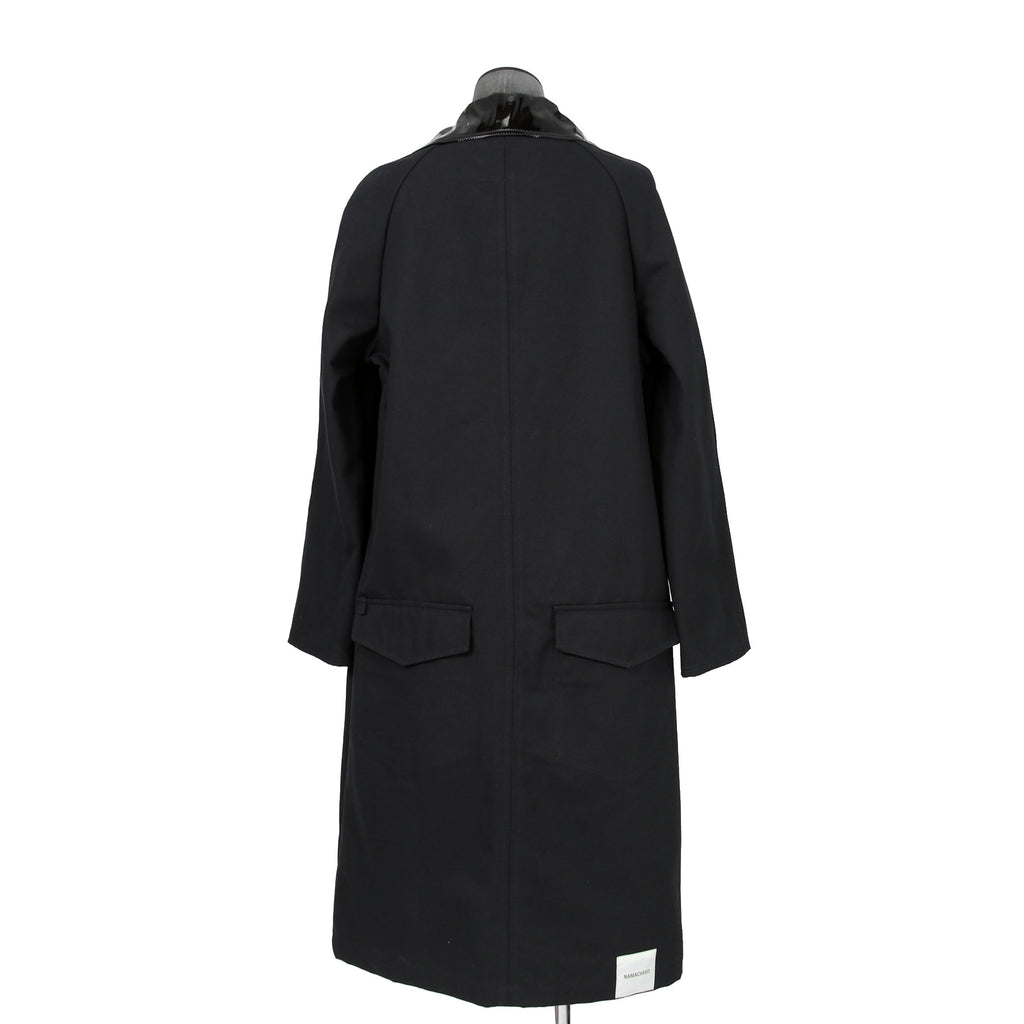 Namacheko ナマチェコ / 2024SS 美品 Atran Denim Coat / ハトメスタッズ シングルコート / size S (BLACK)