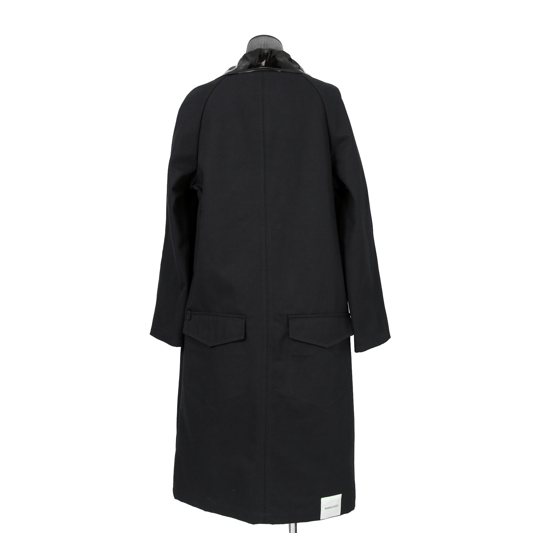 Namacheko ナマチェコ / 2024SS 美品 Atran Denim Coat / ハトメスタッズ シングルコート / size S (BLACK)