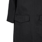 Namacheko ナマチェコ / 2024SS 美品 Atran Denim Coat / ハトメスタッズ シングルコート / size S (BLACK)