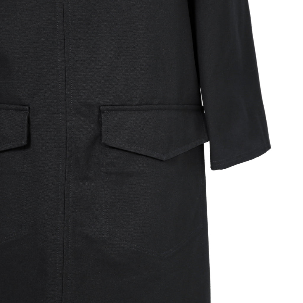 Namacheko ナマチェコ / 2024SS 美品 Atran Denim Coat / ハトメスタッズ シングルコート / size S (BLACK)