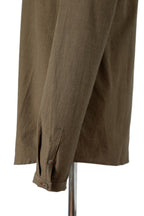 美品 インディビジュアルセンチメンツ individual sentiments / 22SS PINSTRIPE COTTON L/S SHIRTS / size 2 (BROWN)