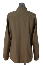 美品 インディビジュアルセンチメンツ individual sentiments / 22SS PINSTRIPE COTTON L/S SHIRTS / size 2 (BROWN)
