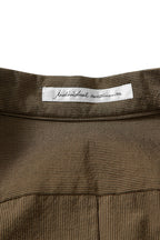 美品 インディビジュアルセンチメンツ individual sentiments / 22SS PINSTRIPE COTTON L/S SHIRTS / size 2 (BROWN)
