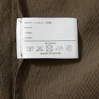 美品 インディビジュアルセンチメンツ individual sentiments / 22SS PINSTRIPE COTTON L/S SHIRTS / size 2 (BROWN)